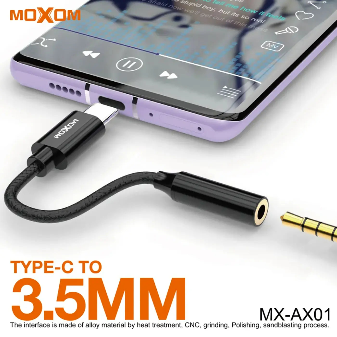 Adaptador Auxiliar 3.5mm a Tipo C