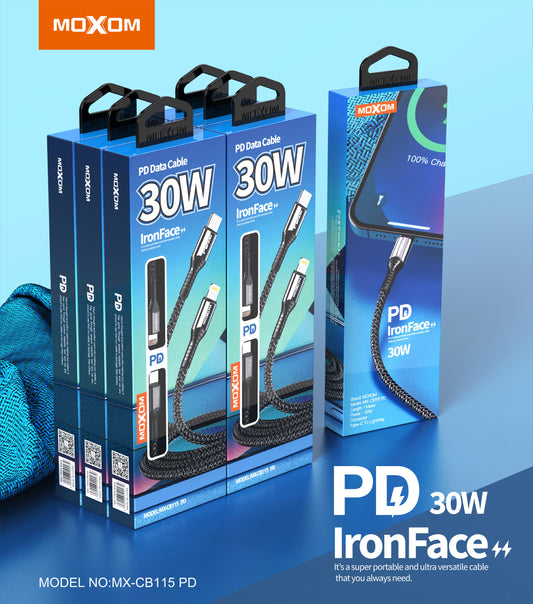 Cable dato Lightning a Tipo C 30W 1m