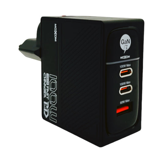 Cargador GaN 100W 3 Puertos Carga Ultra Rápida