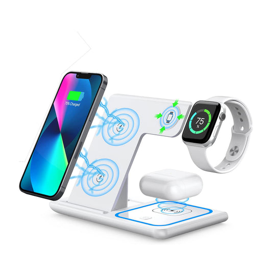 Estación de Carga Inalambrica 3 en 1